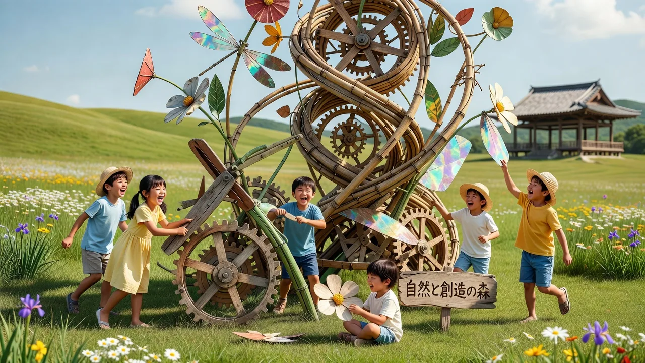 子どもたちが参加するインタラクティブなアート作品
